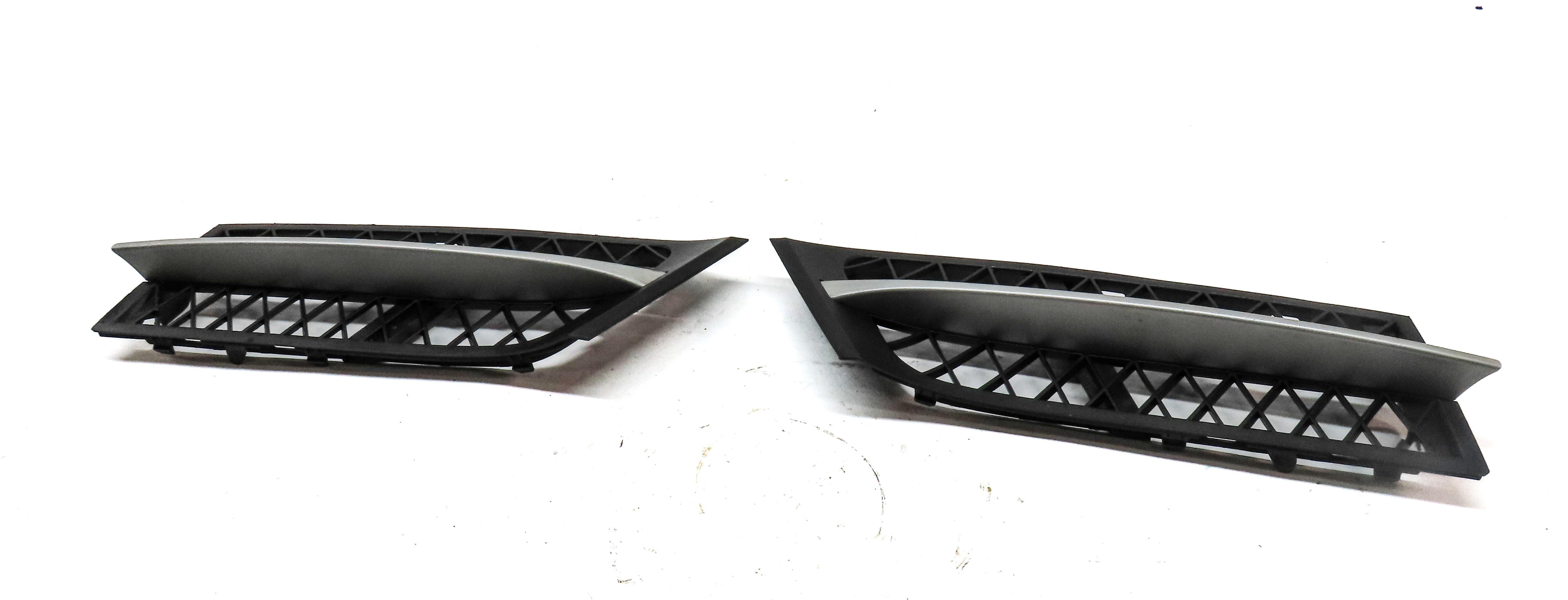 2010-2013 BMW 535iGT 550iGT (F07) FRONT LEFT & RIGHT BUMPER GRILLE TRIM SET-2 — exact item pictured